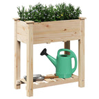 vidaXL Garten-Pflanzgefäß mit Regal Beige 71 x 37 x 76,5 cm