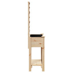 vidaXL Garten-Pflanzgefäß Beige 71 x 38 x 152 cm Massivholz aus Fichte