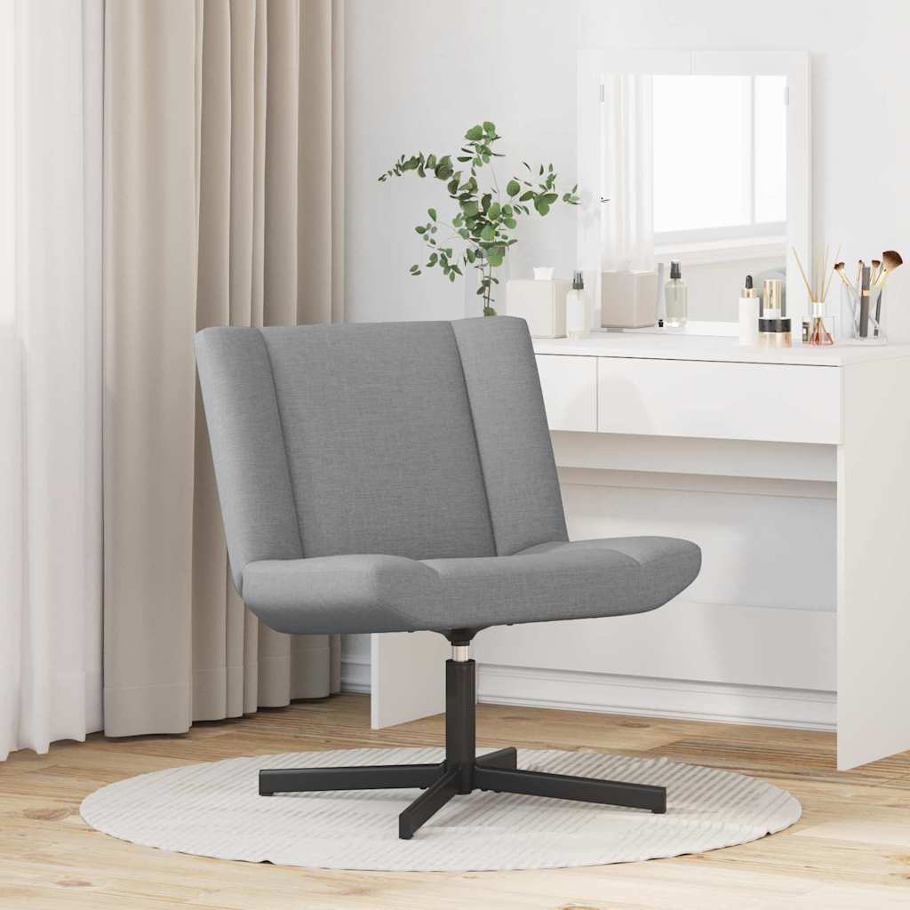 vidaXL Drehstuhl Hellgrau 63 x 75 x 76 cm Stoff