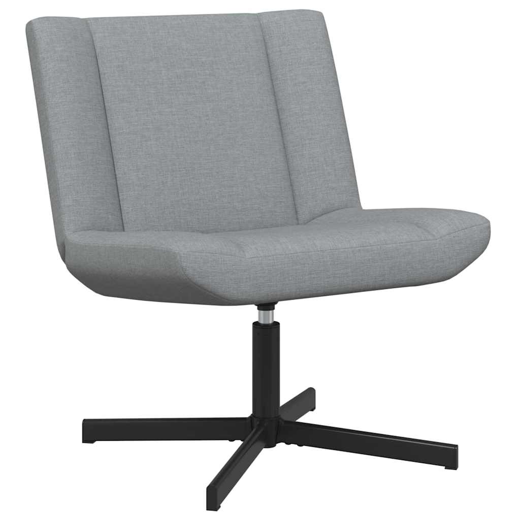 vidaXL Drehstuhl Hellgrau 63 x 75 x 76 cm Stoff