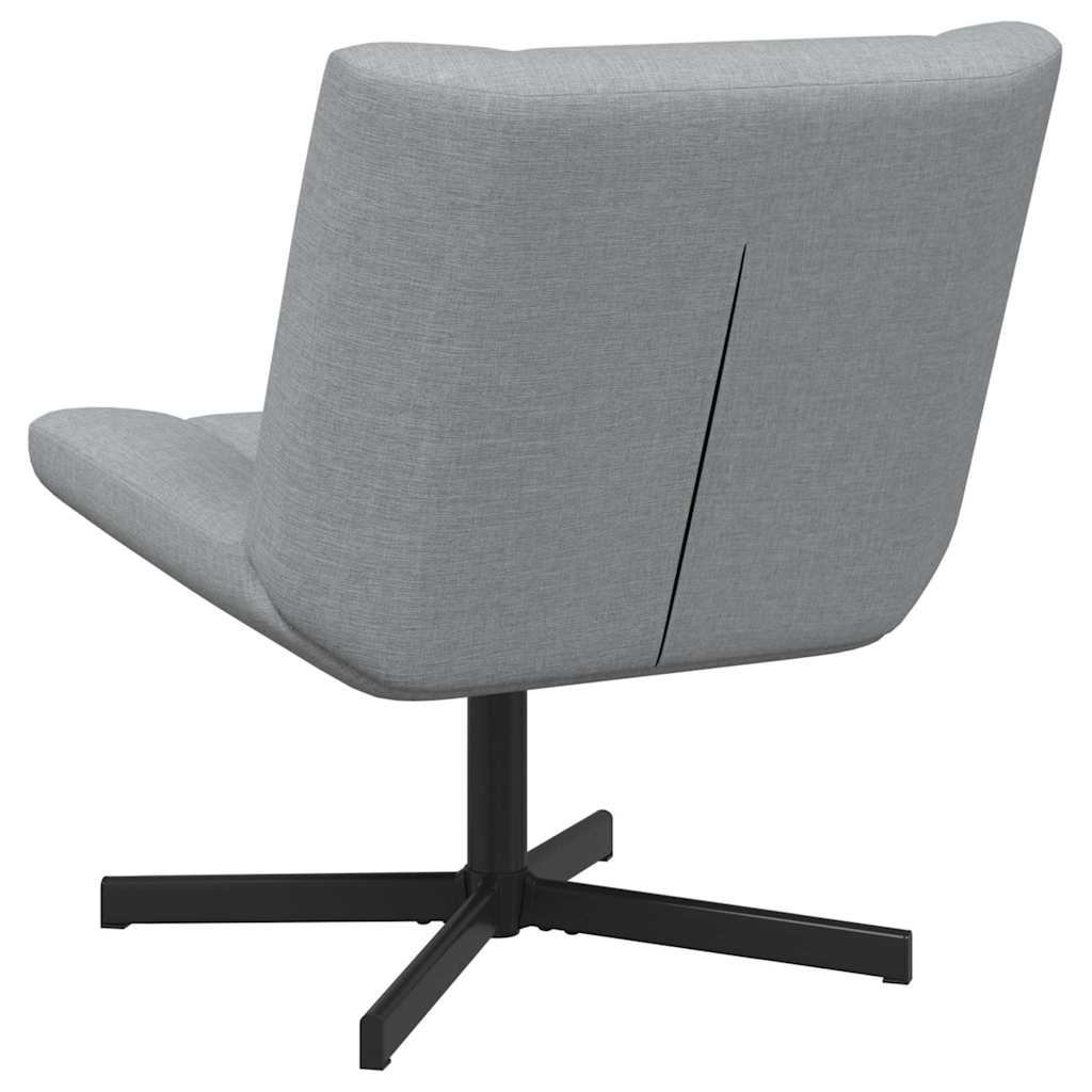 vidaXL Drehstuhl Hellgrau 63 x 75 x 76 cm Stoff