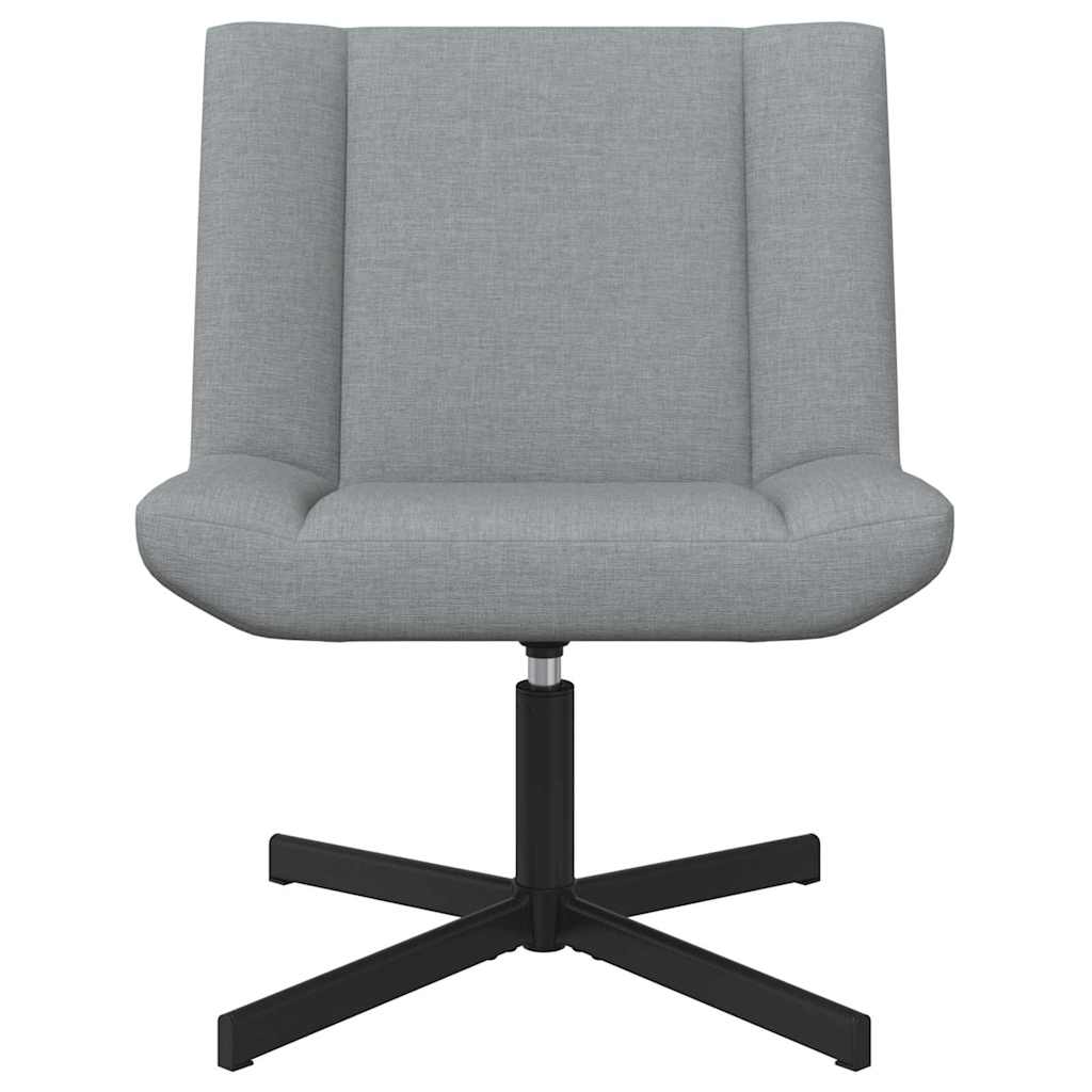 vidaXL Drehstuhl Hellgrau 63 x 75 x 76 cm Stoff