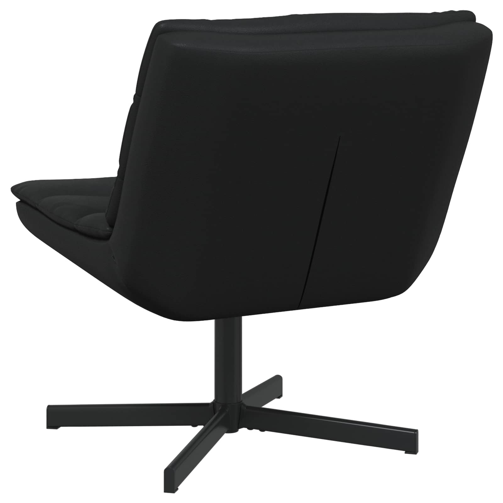 vidaXL Drehstuhl Schwarz 63 x 75 x 76 cm Glänzendes PU