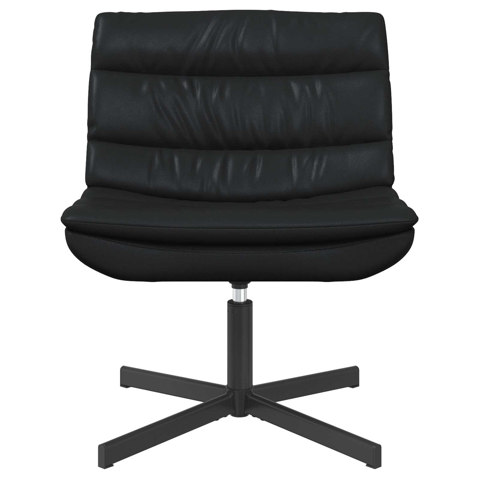 vidaXL Drehstuhl Schwarz 63 x 75 x 76 cm Glänzendes PU