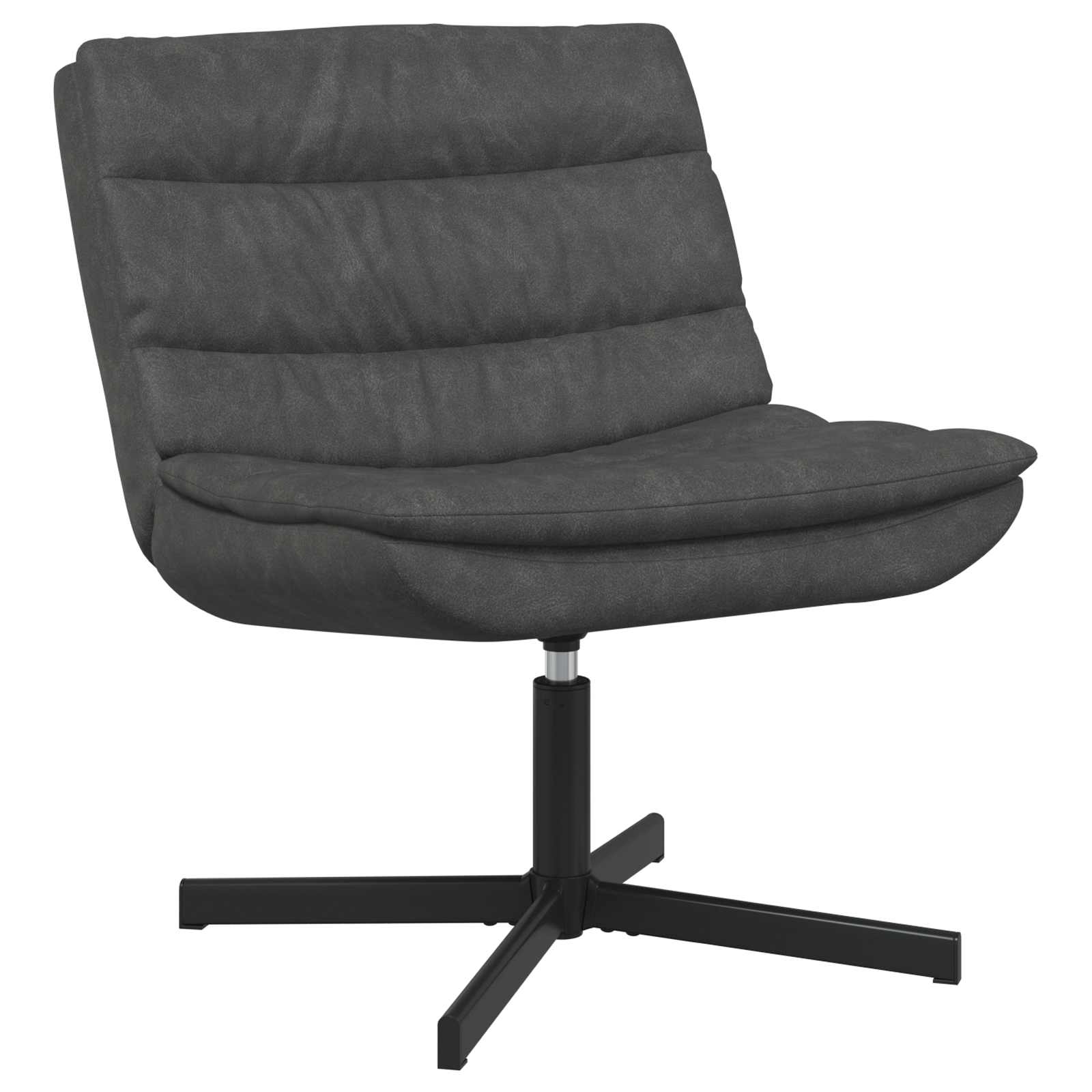 vidaXL Drehstuhl Schwarz 63 x 75 x 76 cm Antikes PU