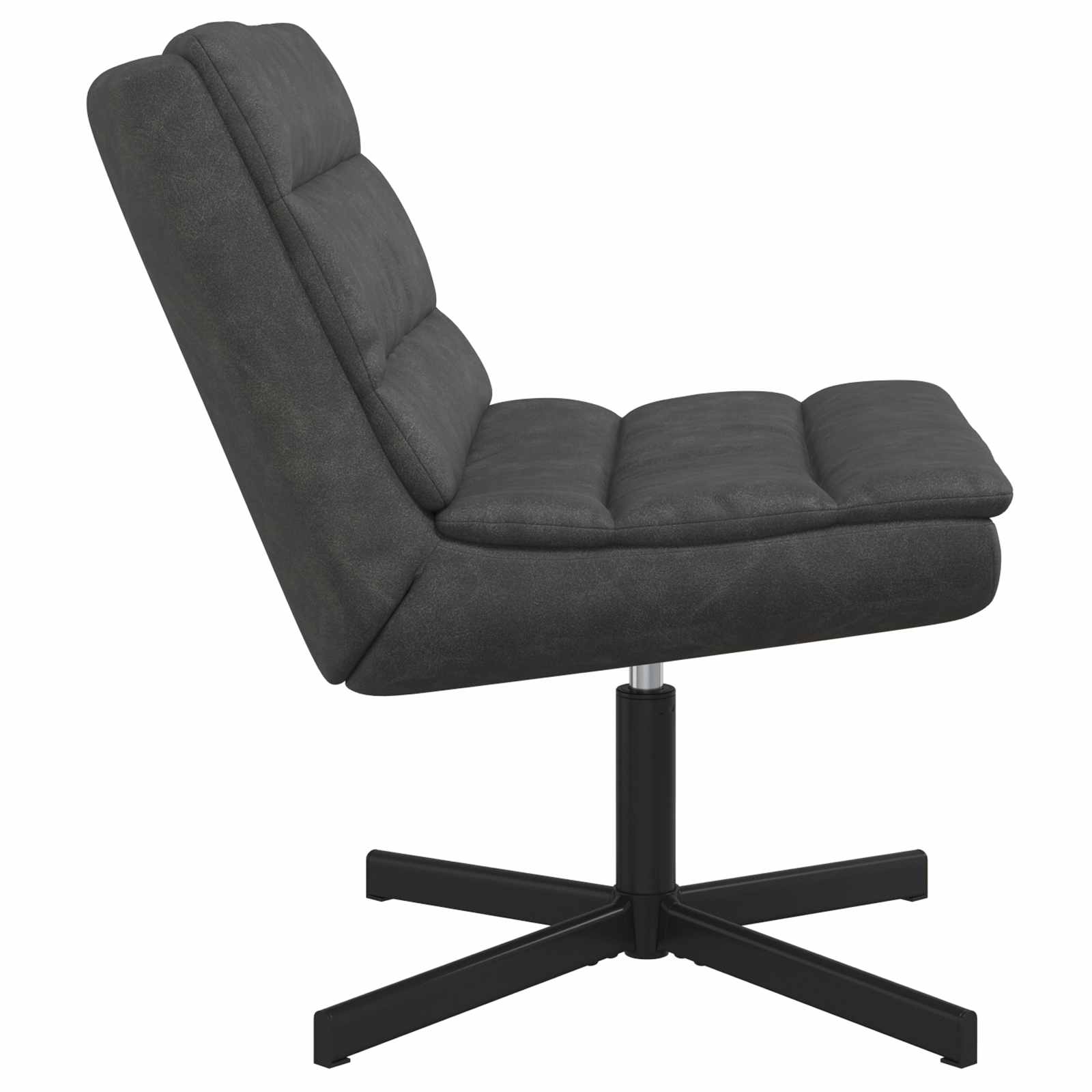 vidaXL Drehstuhl Schwarz 63 x 75 x 76 cm Antikes PU
