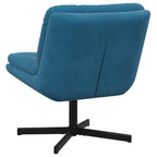 vidaXL Drehender Entspannungsstuhl Blau 63 x 75 x 76 cm Samt