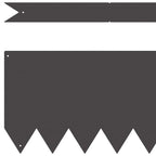 vidaXL Raseneinfassung 50 pcs Schwarz 100 x 0,05 x 20 cm
