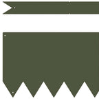 vidaXL Raseneinfassung 50 pcs Olive Grün 100 x 0,05 x 20 cm