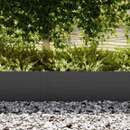 vidaXL Raseneinfassung 30 pcs Schwarz 100 x 0,05 x 30 cm