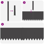 vidaXL Raseneinfassung 30 pcs Schwarz 100 x 0,05 x 30 cm