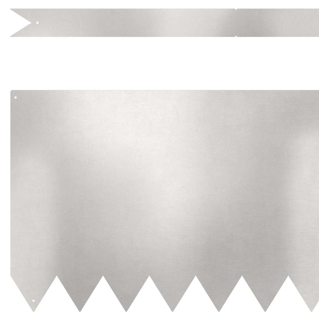 vidaXL Raseneinfassung 30 pcs Silber 100 x 0,05 x 30 cm Edelstahl