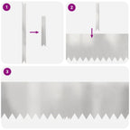 vidaXL Raseneinfassung 30 pcs Silber 100 x 0,05 x 30 cm Edelstahl
