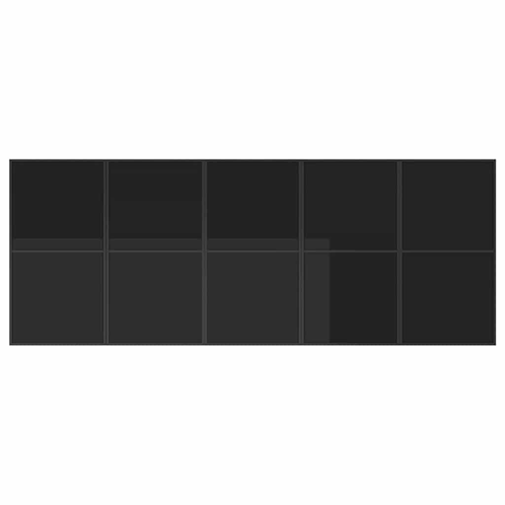 vidaXL Garten Essgruppe 11 pcs Schwarz Stahl