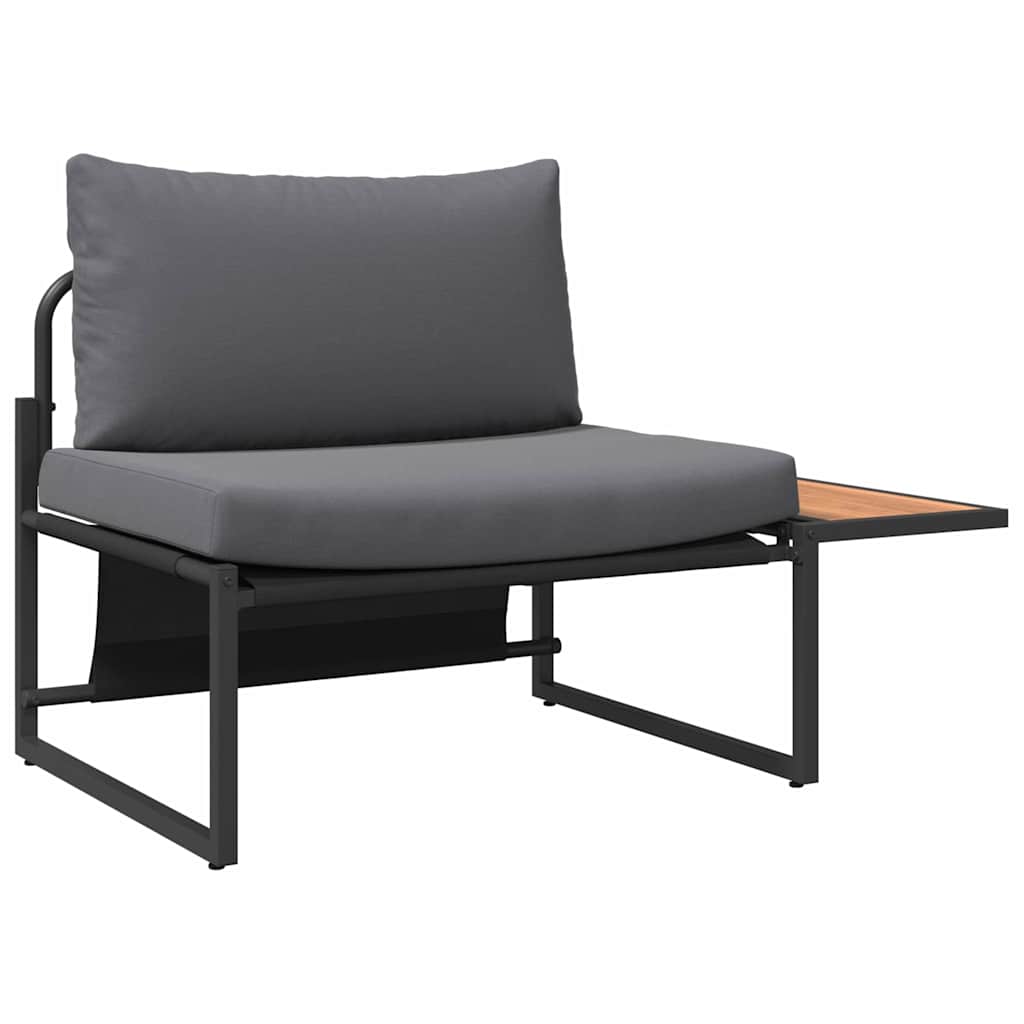 vidaXL Garten Essgruppe 3 pcs Anthrazit Stahl