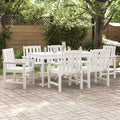 vidaXL Gartenstuhl 6 pcs Weiß 65,5 x 59 x 88 cm Polyethylen