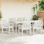 vidaXL Gartenstuhl 6 pcs Weiß 65,5 x 59 x 88 cm Polyethylen