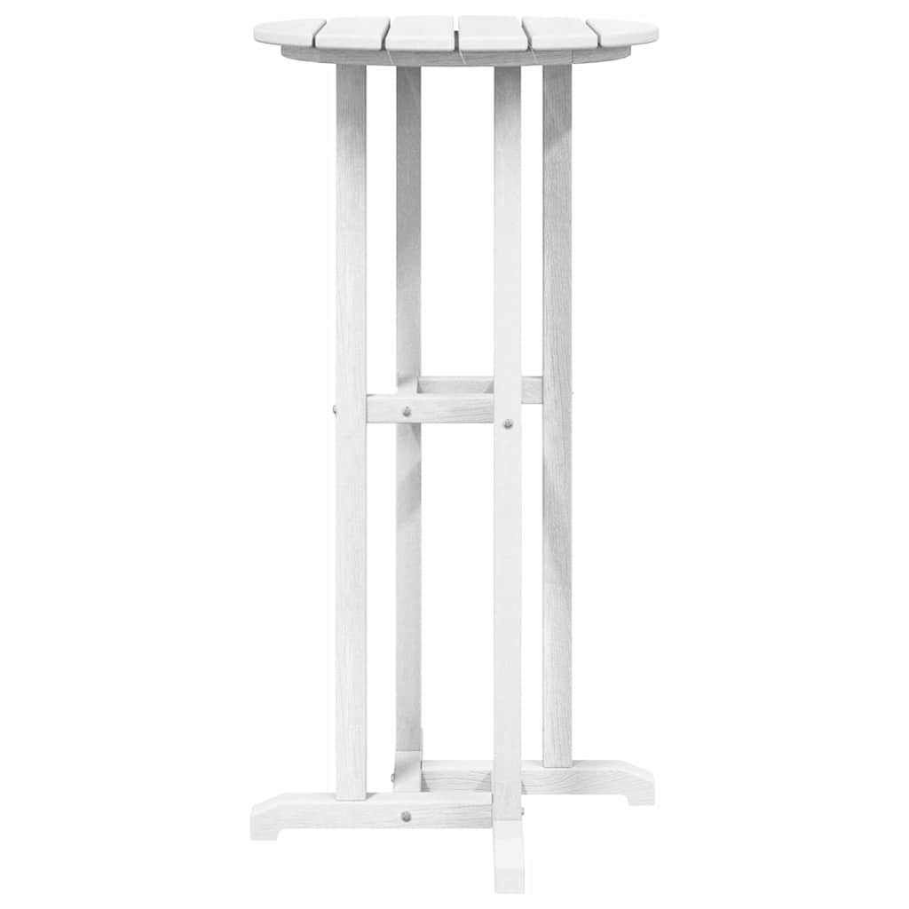 vidaXL Garten Bar Set 3 pcs Weiß HDPE