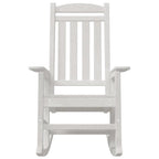 vidaXL Schaukelstuhl 2 pcs Weiß 92 x 70 x 108 cm Polyethylen