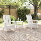 vidaXL Gartenstuhl 2 pcs Weiß 80,5 x 74,5 x 92 cm Polyethylen