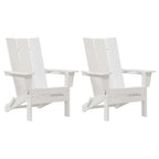 vidaXL Gartenstuhl 2 pcs Weiß 80,5 x 74,5 x 92 cm Polyethylen