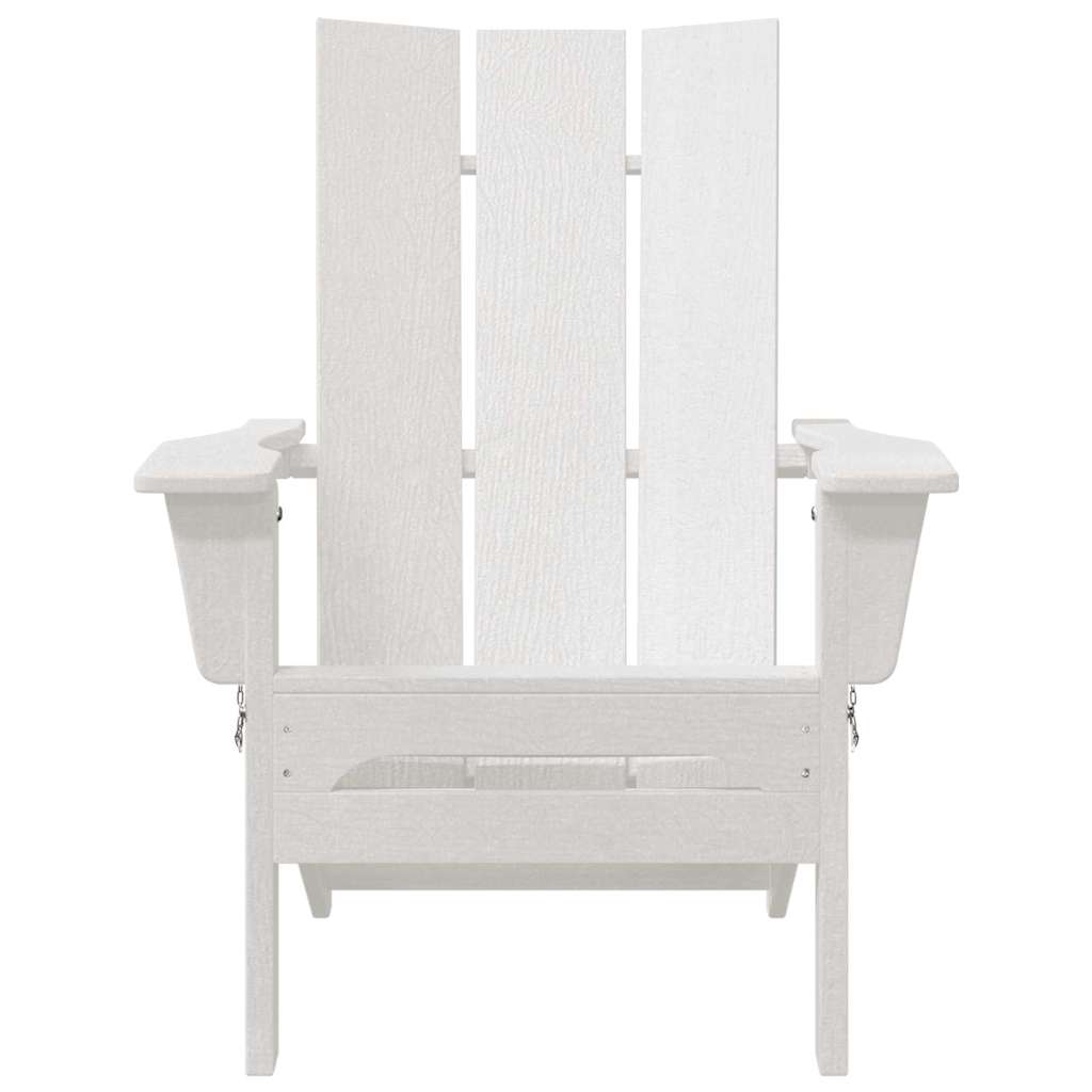 vidaXL Gartenstuhl 2 pcs Weiß 80,5 x 74,5 x 92 cm Polyethylen