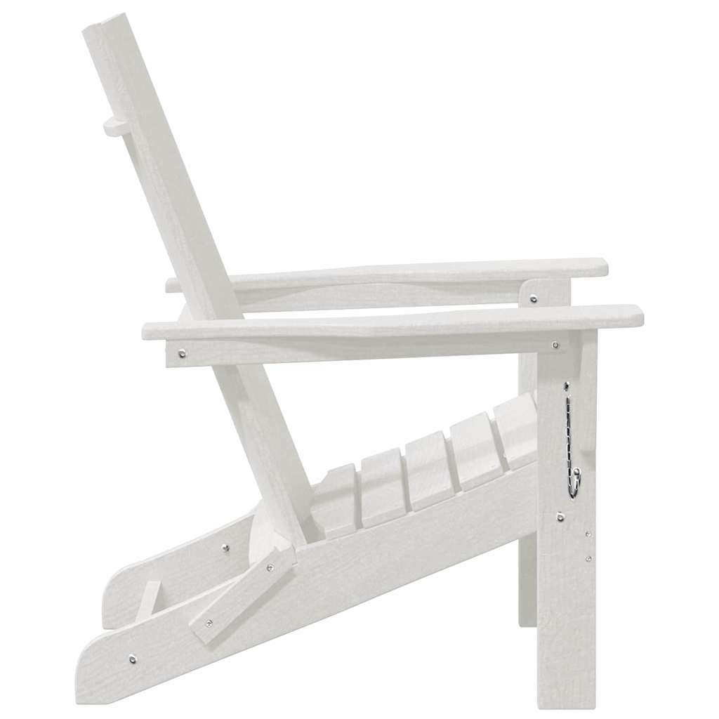 vidaXL Gartenstuhl 2 pcs Weiß 80,5 x 74,5 x 92 cm Polyethylen