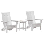 vidaXL Gartenstuhl 3 pcs Weiß 80,5 x 74,5 x 92 cm Polyethylen