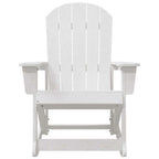 vidaXL Adirondack Schaukelstühle 2 pcs Weiß HDPE