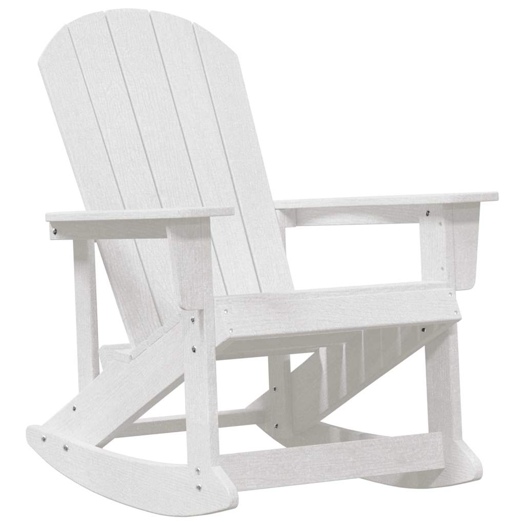 vidaXL Garten-Lounge-Set 3 pcs Weiß HDPE
