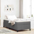 vidaXL Boxspringbett Hellgrau 80 x 200 cm Cordstoff