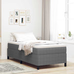 vidaXL Boxspringbett Hellgrau 80 x 200 cm Cordstoff