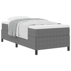 vidaXL Boxspringbett Hellgrau 80 x 200 cm Cordstoff