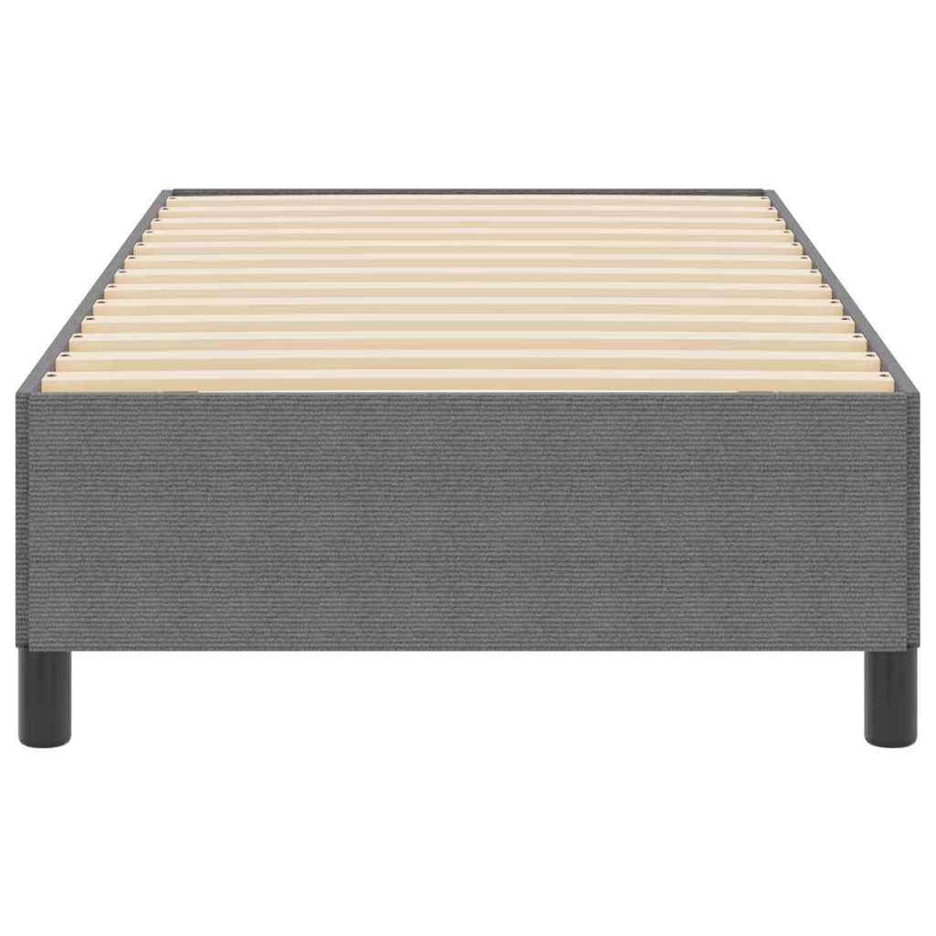 vidaXL Boxspringbett Hellgrau 80 x 200 cm Cordstoff