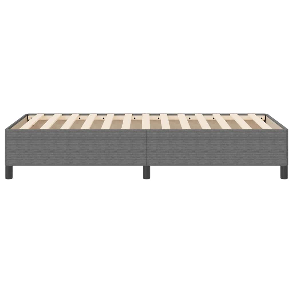 vidaXL Boxspringbett Hellgrau 80 x 200 cm Cordstoff