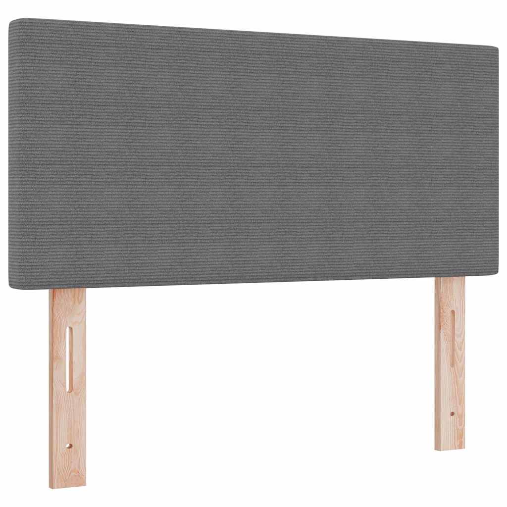 vidaXL Kopfteil Hellgrau 80 cm Cordstoff