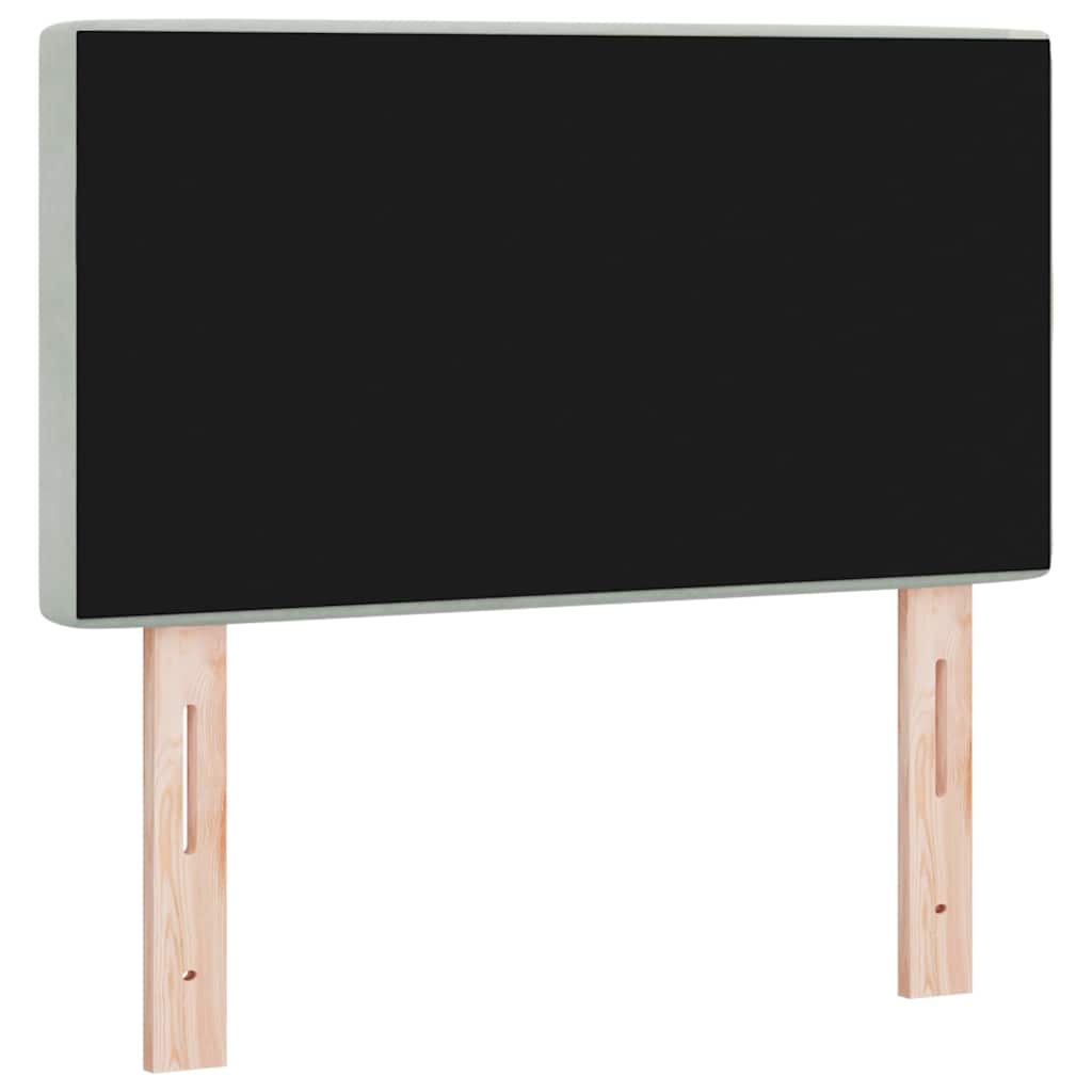 vidaXL Kopfteil Hellgrau 80 cm Samt