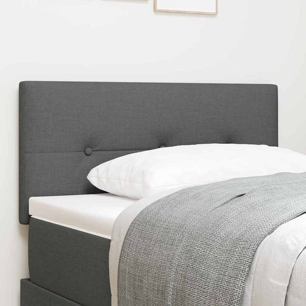 vidaXL Höhenverstellbares Kopfteil mit Kopfteil Dunkelgrau 80 cm Stoff