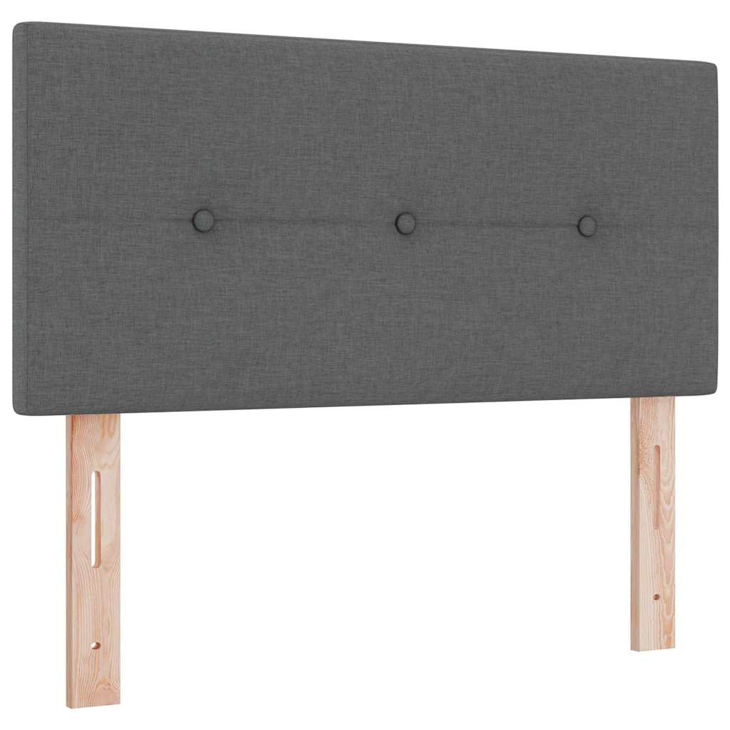 vidaXL Höhenverstellbares Kopfteil mit Kopfteil Dunkelgrau 80 cm Stoff