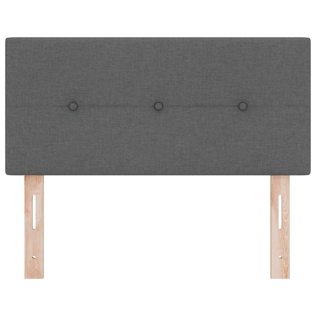 vidaXL Höhenverstellbares Kopfteil mit Kopfteil Dunkelgrau 80 cm Stoff