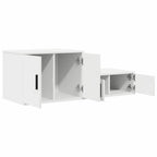 vidaXL Aufbewahrungsschrank 2 pcs Weiß 127 x 41 x 40 cm Holzwerkstoff