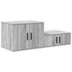vidaXL Aufbewahrungsschrank 2 pcs Graues Sonoma 127 x 41 x 40 cm