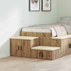vidaXL Aufbewahrungsschrank 2 pcs Artisan-Eiche 127 x 41 x 40 cm