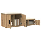 vidaXL Aufbewahrungsschrank 2 pcs Artisan-Eiche 127 x 41 x 40 cm