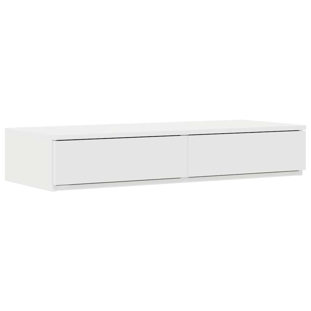 vidaXL Bettschubladen Weiß 100 x 36,5 x 16,5 cm Holzwerkstoff