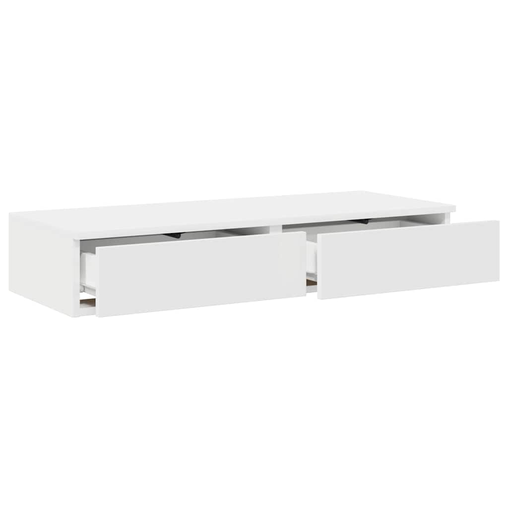 vidaXL Bettschubladen Weiß 100 x 36,5 x 16,5 cm Holzwerkstoff