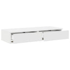 vidaXL Bettschubladen Weiß 100 x 36,5 x 16,5 cm Holzwerkstoff