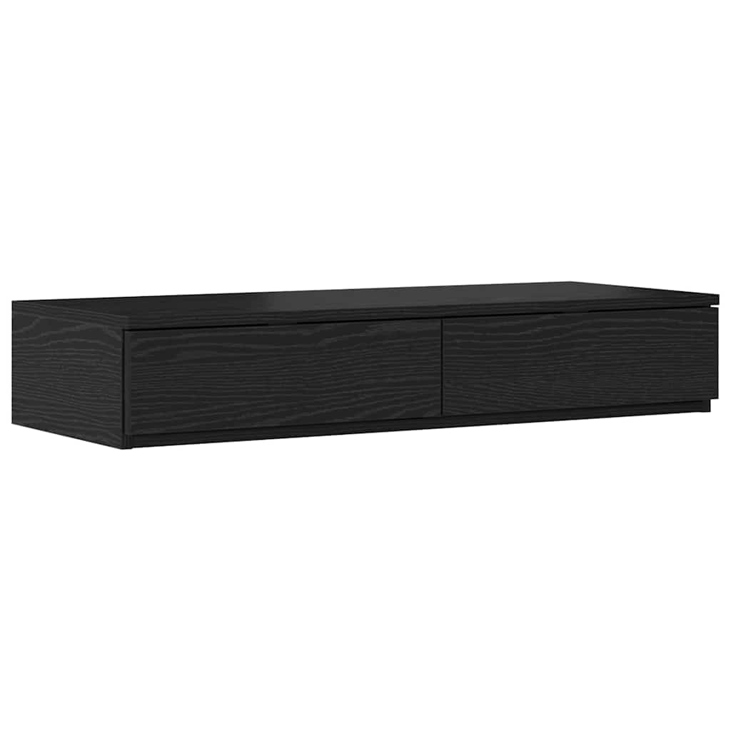 vidaXL Bettschubladen Schwarz Eichen-Optik 100 x 36,5 x 16,5 cm