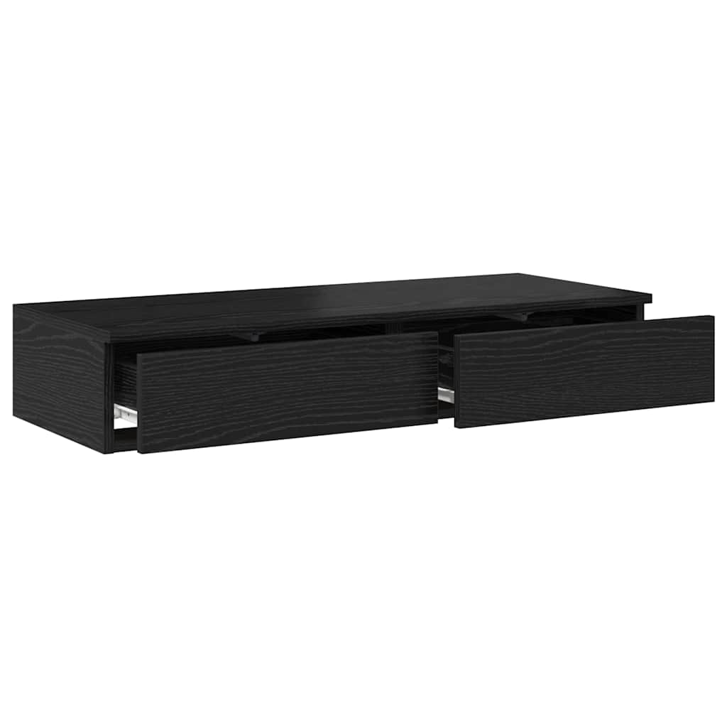 vidaXL Bettschubladen Schwarz Eichen-Optik 100 x 36,5 x 16,5 cm