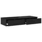 vidaXL Bettschubladen Schwarz Eichen-Optik 100 x 36,5 x 16,5 cm